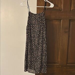 En Creme Black and Pink Spaghetti Strap Dress